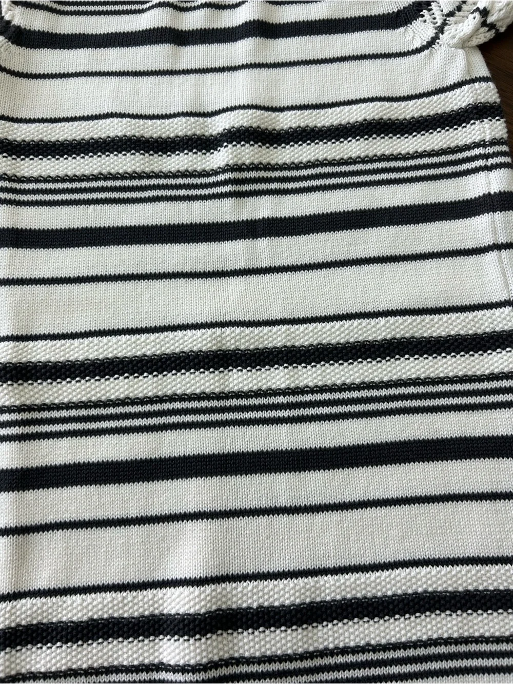 OshKosh B'gosh Girls Size 14 Striped Cotton Knit Crochet Sweater Dress